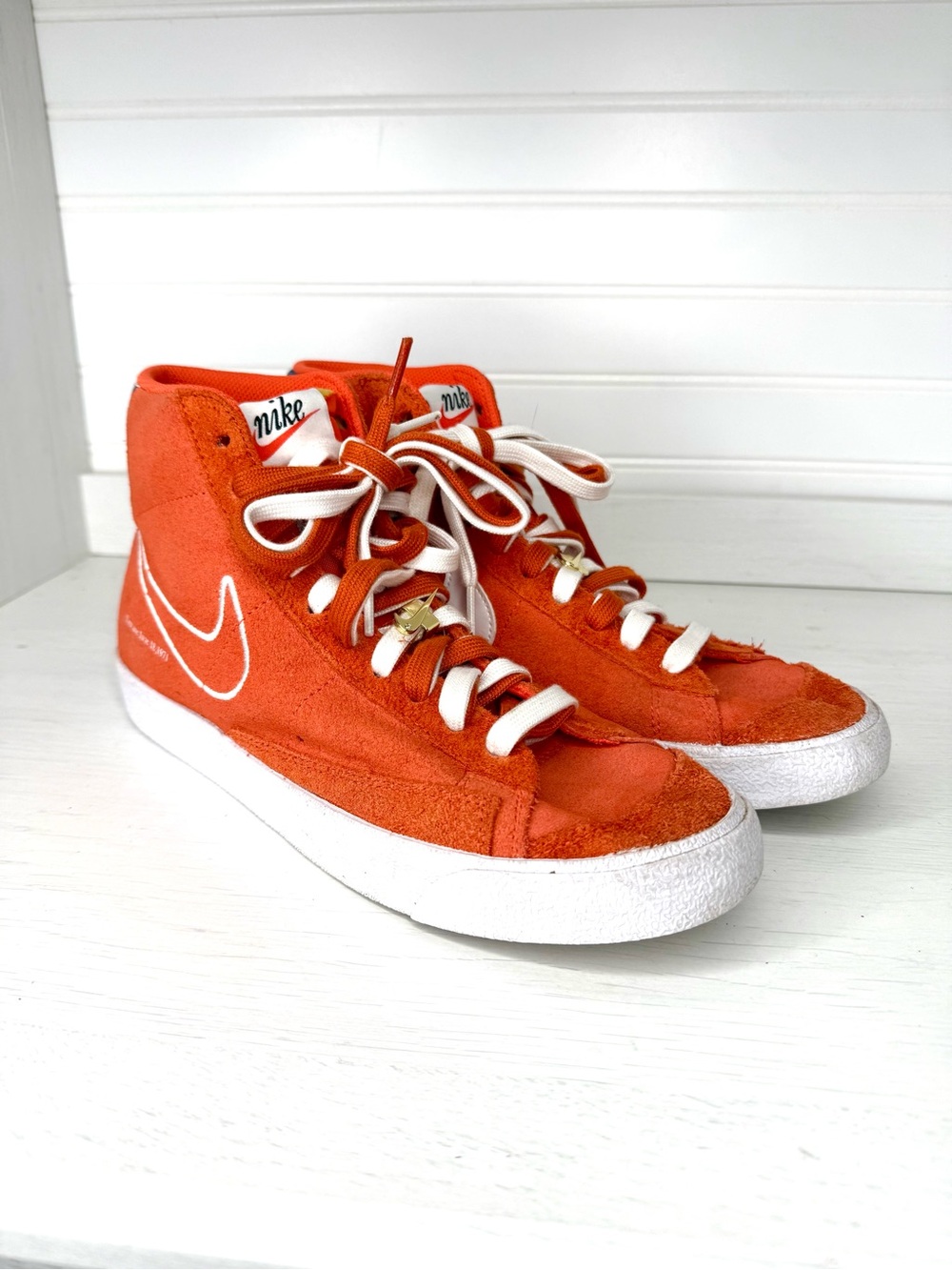 Nike Blazer Mid 77 - “First Use Orange” Suede - Size 9M  DC3433-800